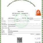 Dr. Ammara Munawar PT Allied Health Professionals Council Pakistan registration certificate, Doctor of Physiotherapy